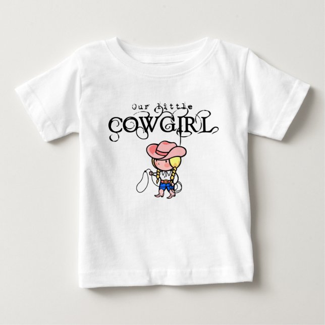 Unser kleiner Cowgirl T - Shirt für Säuglinge (Vorderseite)