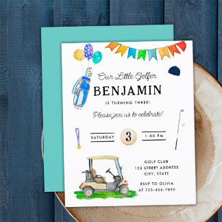 Unser kleiner Golfer Blue Cart Golf zum Geburtstag