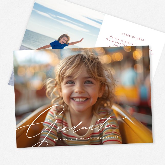 Unser kleiner Graduate Kindergarten Foto Abschluss Ankündigung (Von Creator hochgeladen)