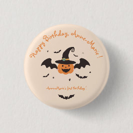 Unser kleiner Kürbis macht einen Geburtstag Button