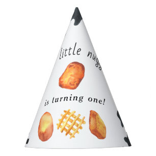 Unser kleiner Nugget wird ein Jahr alt Kindergebur Partyhütchen