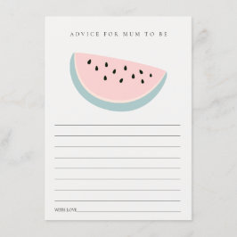 Unser kleiner Pink Melon Ratschlag für die Mum Bab Begleitkarte