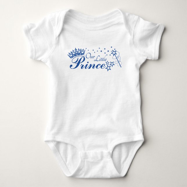 Unser kleiner Preis mit Kronen und Sternen Baby St Baby Strampler (Vorderseite)