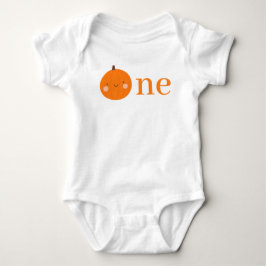 Unser kleiner Pumpkin 1. Orange Herbst Erster Gebu Baby Strampler