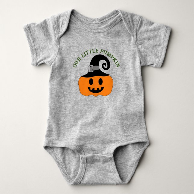 Unser kleiner Pumpkin Baby Jersey Bodysuit Baby Strampler (Vorderseite)