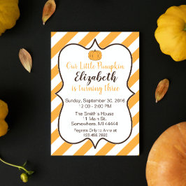 Unser kleiner Pumpkin Birthday Einladung