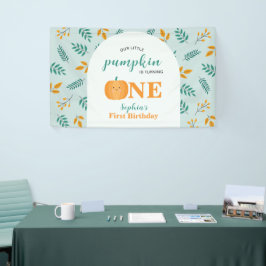 Unser kleiner Pumpkin Fall 1. Geburtstag Banner