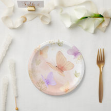 Unser kleiner Schmetterling Wasserfarben Pink Lila