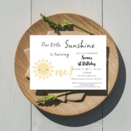 Unser kleiner Sonnenschein dreht einen Niedliche G Einladung