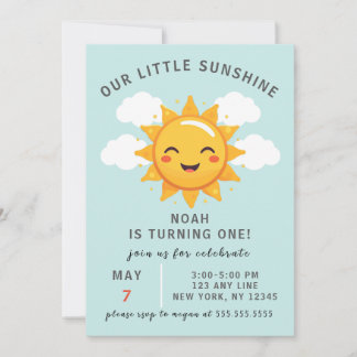 Unser kleiner Sonnenschein-Junge ist das erste Par Einladung