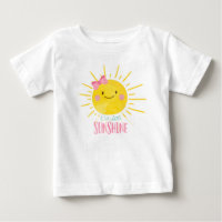 Unser kleiner Sunshine Pink Girl Baby Summer T - S