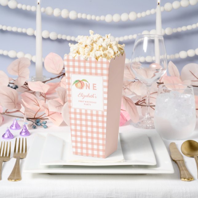 Unser kleiner süßer Pfirsich ist ein Baby erster G Geschenkschachtel (Hochzeit)