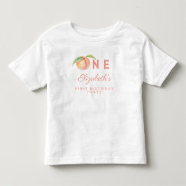 Unser kleiner süßer Pfirsich ist ein Baby erster G Kleinkind T-shirt