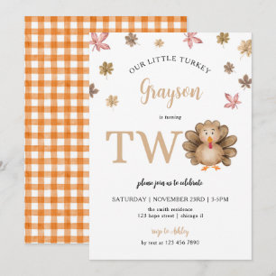 Unser kleiner Türkei Herbst Erntedank 2. Geburtsta Einladung