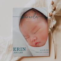 Unser kleiner Wunder-Baby-Ankündigungskarte