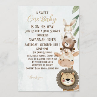 Unser Kleines Baby Shower Einladung