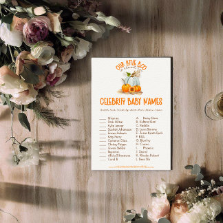 Unser kleines Boo Baby Shower Celebrity Babies Gam Begleitkarte