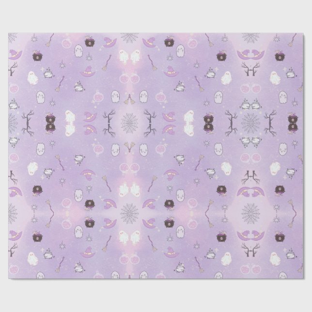 Unser kleines Boo Halloween 1. Geburtstag Geschenkpapier (Flach)