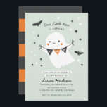 Unser kleines Boo Niedliches Kid Halloween zum zwe Einladung<br><div class="desc">Feiern Sie Ihren ersten Geburtstag mit dieser bezaubernden Geburtstagsfeier zum Halloween-Thema. Es zeigt ein Minzthema,  Schwarz,  Weiß und Orange mit einer Darstellung eines niedlich lächelnden Geistes,  der ein buntes Banner mit dem Wort "One" hält</div>