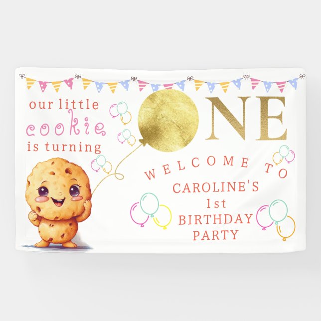 Unser kleines Cookie, das einen Niedlichen 1. Gebu Banner (Horizontal)