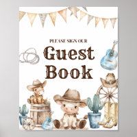 Unser kleines Cowboy Wild West Baby Shower Guest B