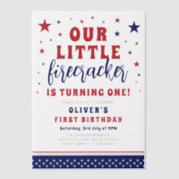 Unser kleines Firecracker 1. Geburtstag Party