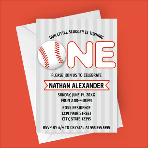 Unser kleines Gepäck dreht ein Baseball-Thema um Einladung