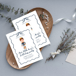 Unser kleines King-1. Geburtstags-Party Einladung