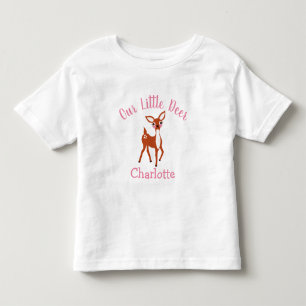 Unser kleines, Niedliches, rosa Personalisiertes B Kleinkind T-shirt