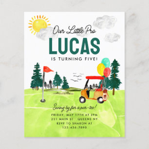 Unser kleines Pro Par-T-Kind Golf Geburtstag Flyer