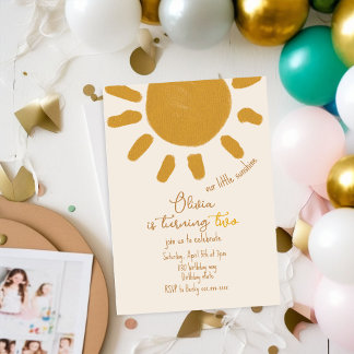 Unser kleines "Sunshine Boy Girl Birthday" Einladung