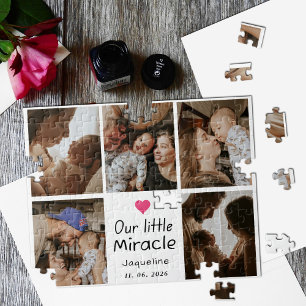 Unser kleines Wunder Baby Foto Collage Keepake