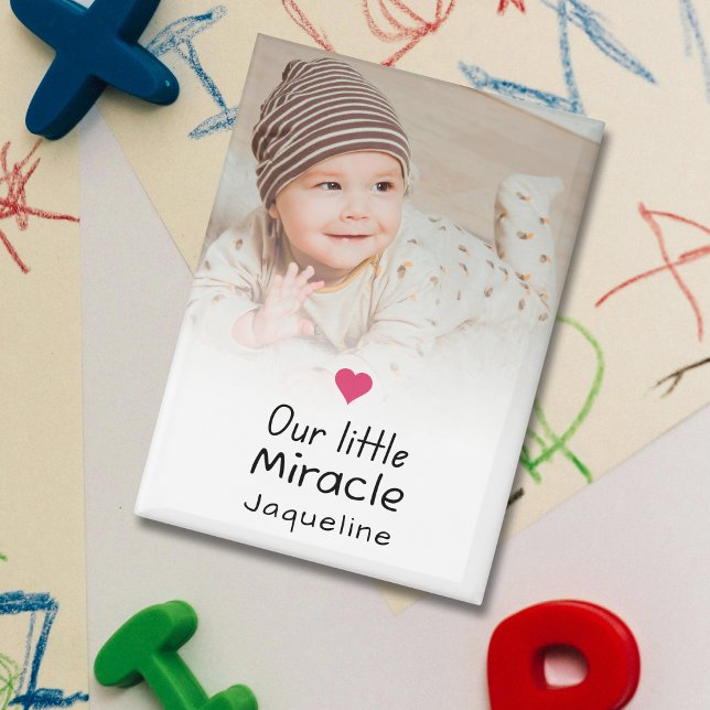 Unser kleines Wunderkind Foto Keepake Magnet (Von Creator hochgeladen)
