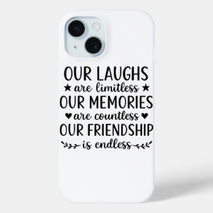 Unser Lachen ist grenzenlos Freundschaftszitat Case-Mate iPhone Hülle