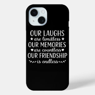 Unser Lachen ist grenzenlos Freundschaftszitat Case-Mate iPhone Hülle