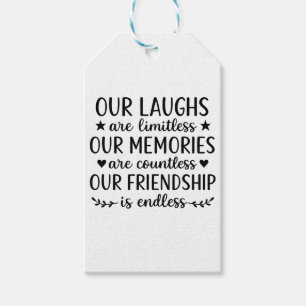 Unser Lachen ist grenzenlos Freundschaftszitat Geschenkanhänger