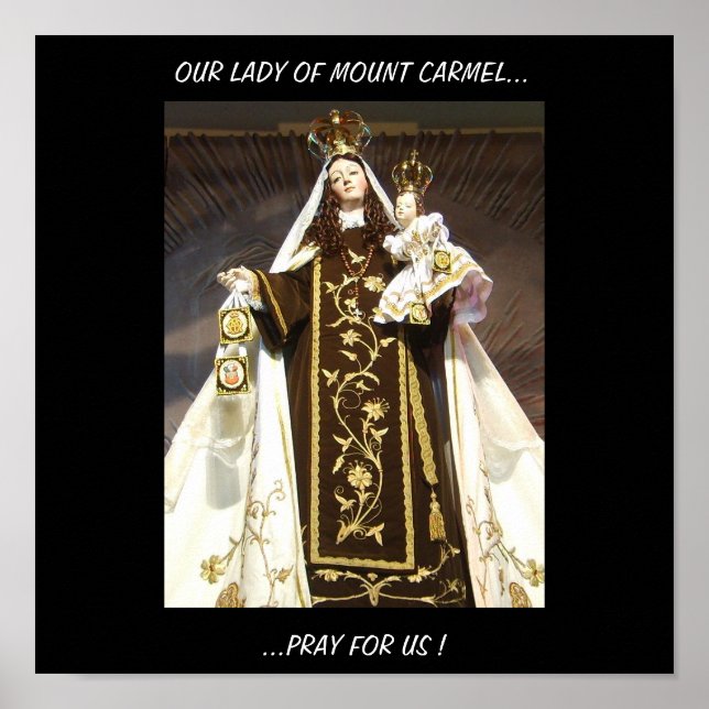 UNSER LADY DER BERGKARMEL...PRAY FÜR UNS! POSTER (Vorne)
