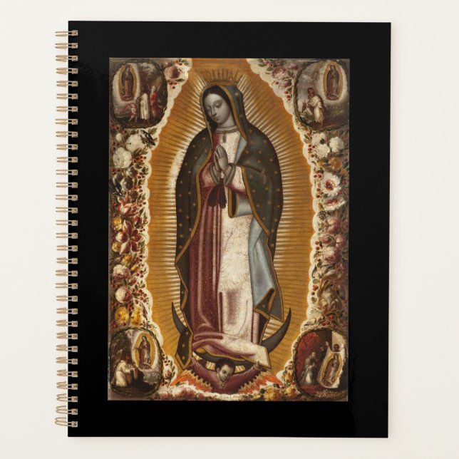 UNSER LADY FÜR DIE GUADALUPE-PRAY FÜR UNS-PLANER PLANER (Vorderseite)