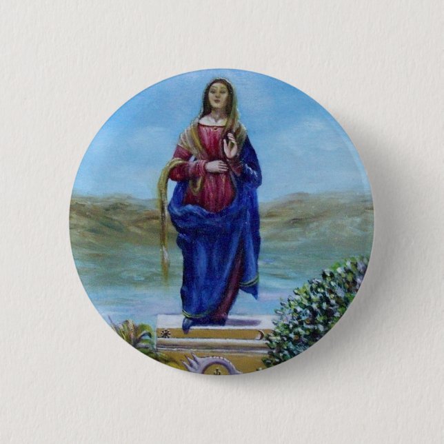 UNSER LADY OF LIGHT Madonna of Immaculate Concepti Button (Vorderseite)