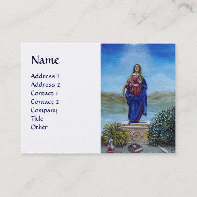 UNSER LADY OF LIGHT Madonna of Immaculate Concepti Visitenkarte (Vorderseite)
