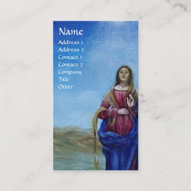 UNSER LADY OF LIGHT Madonna of Immaculate Concepti Visitenkarte (Vorderseite)