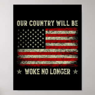 Unser Land wird nicht mehr woke sein Trump 2025 Vi Poster