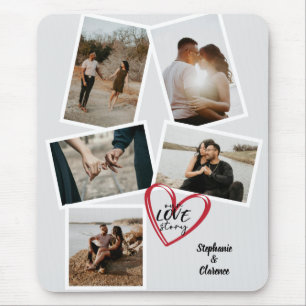 Unser Liebe Story Personalisiert Valentines Foto Mousepad