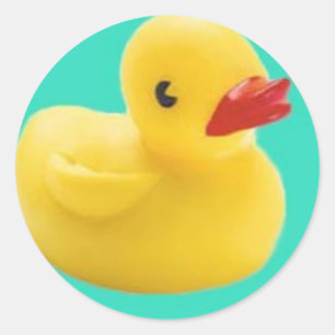 Unser Liebling Ducky!  Großer Spaß für jeder! Runder Aufkleber