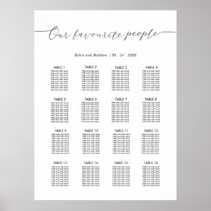 Unser Lieblingsleute Hochzeit Sitzplan Schild