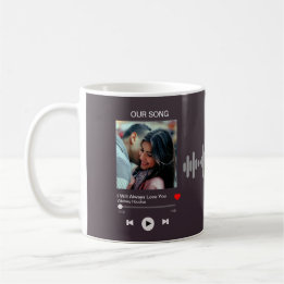Unser Lieblingslied - Kundenspezifisches Foto Kaffeetasse