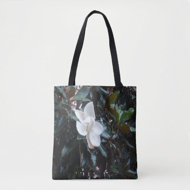 "Unser Magnolienbaum nach dem Regen" individuelle  Tasche (Vorderseite)