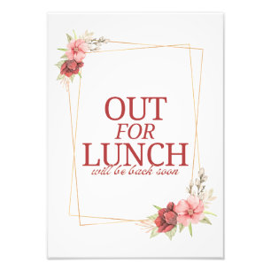 Unser Mittagessen Fotodruck
