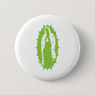 Unser modernes Limones Grün Dame Guadalupe Button