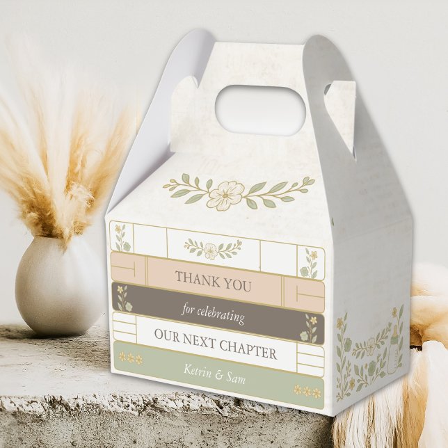 Unser nächstes Kapitel Storybook Fairytale Thema Geschenkschachtel (A new chapter begins Storybook Theme Baby Shower, Favor boxes, Our next chapter)
